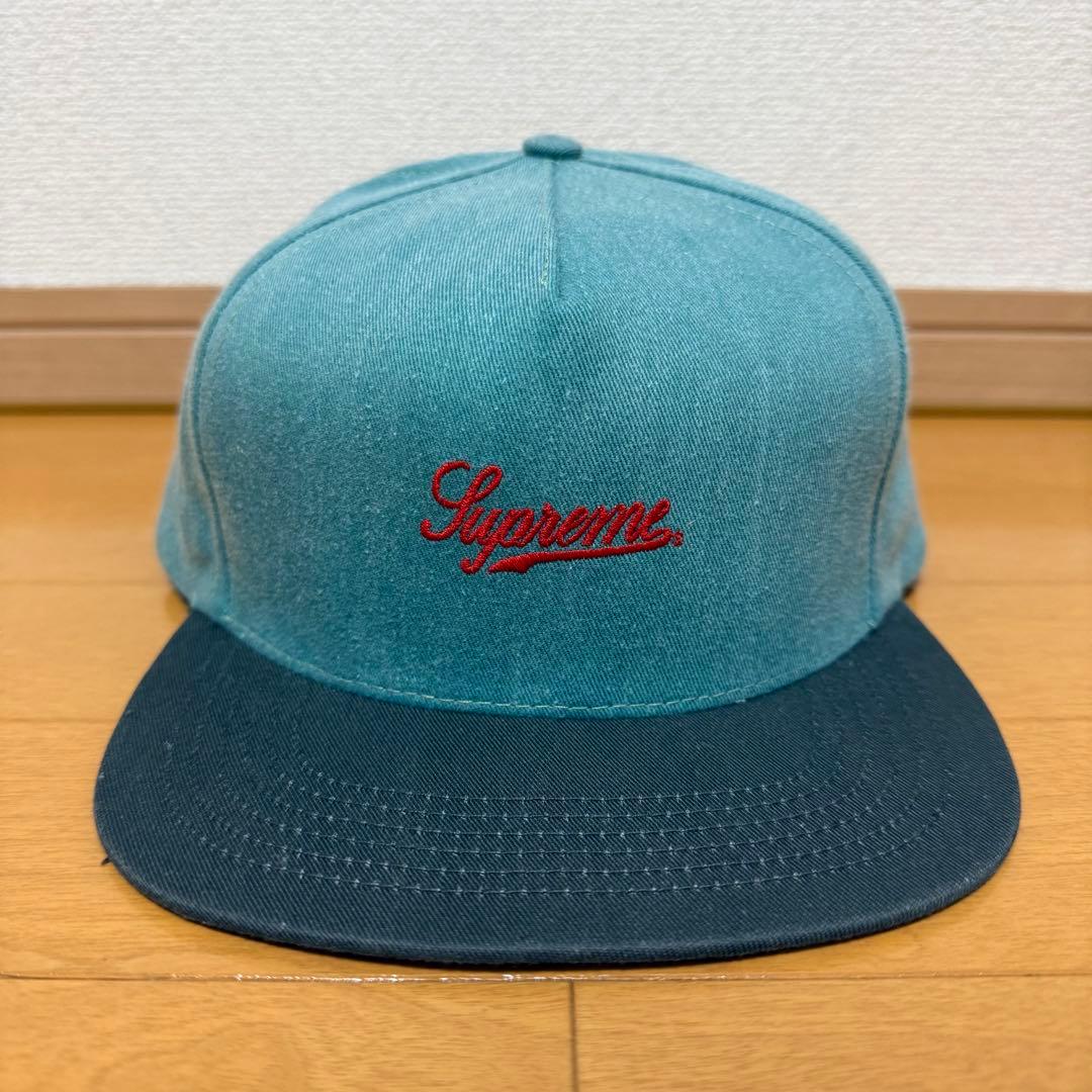 未使用 Supreme Distressed 5-Panel ブルー 12ss
