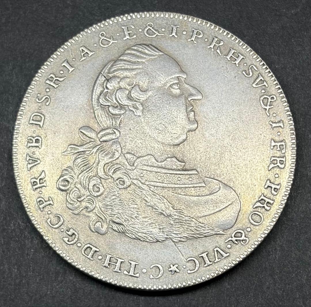 1790年 双頭の鷲 大型銀貨 直径約34mm 重量18.56g