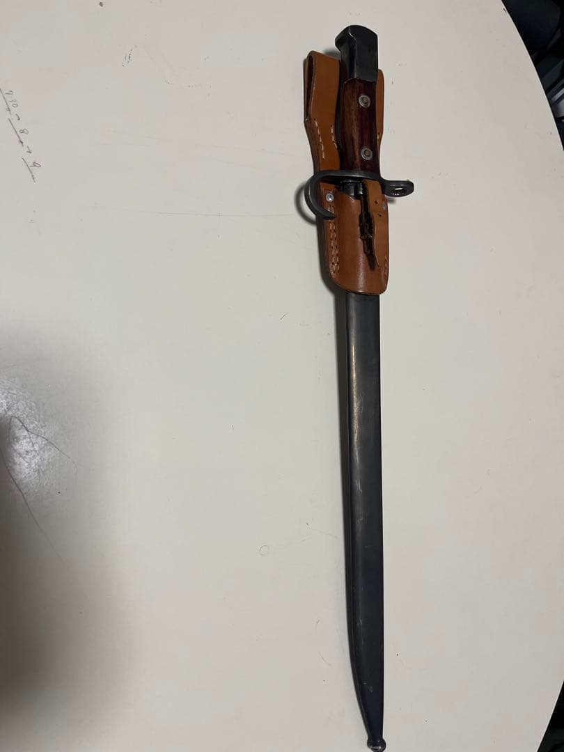 レプリカ三十年式銃剣（模造刀）　中田商店製の剣吊り付き　おそらくKTW製？