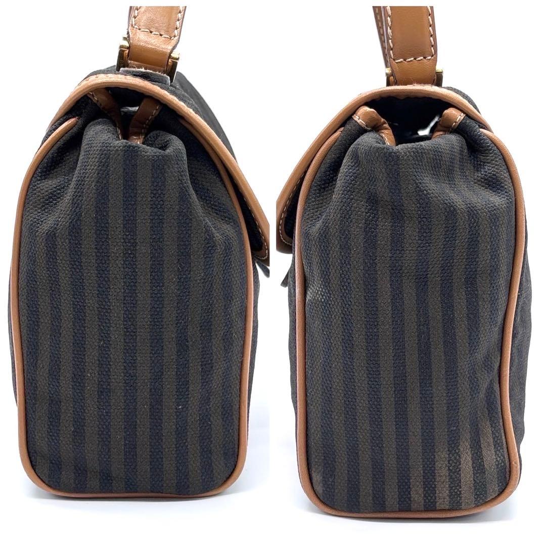美品　フェンディ　ペカン柄　ハンドバッグ 2way ショルダー　ゴールド金具