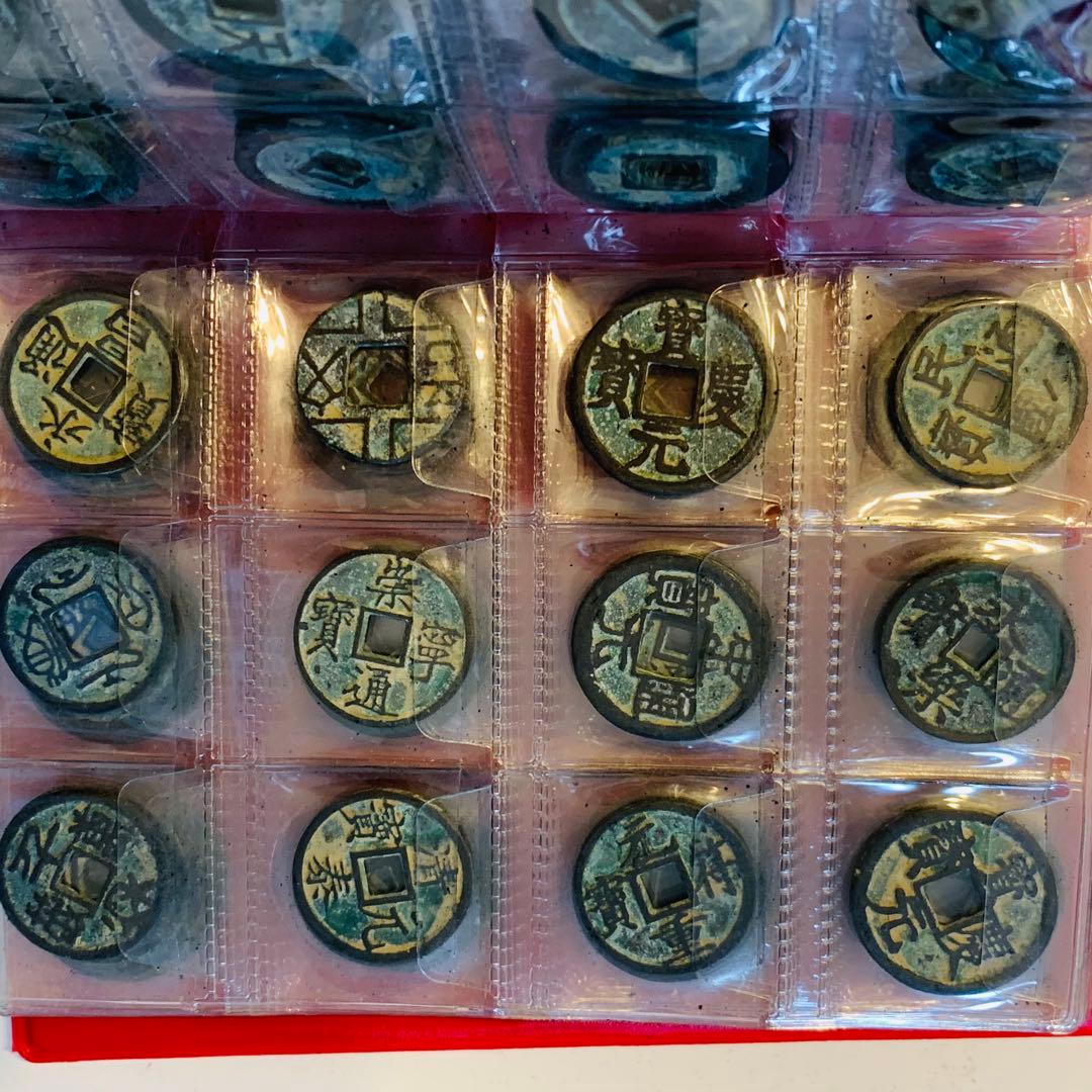 中国 古銭 穴銭 銀貨 アンティーク 硬貨  120枚セット コレクション