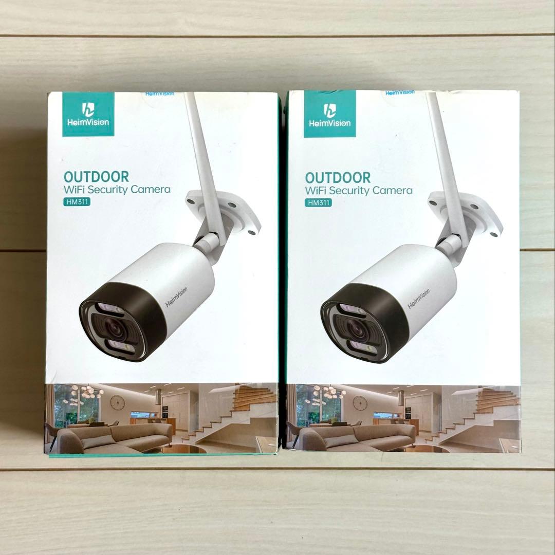 HM311 屋外用 WiFi防犯カメラ 2個セット　300万画素