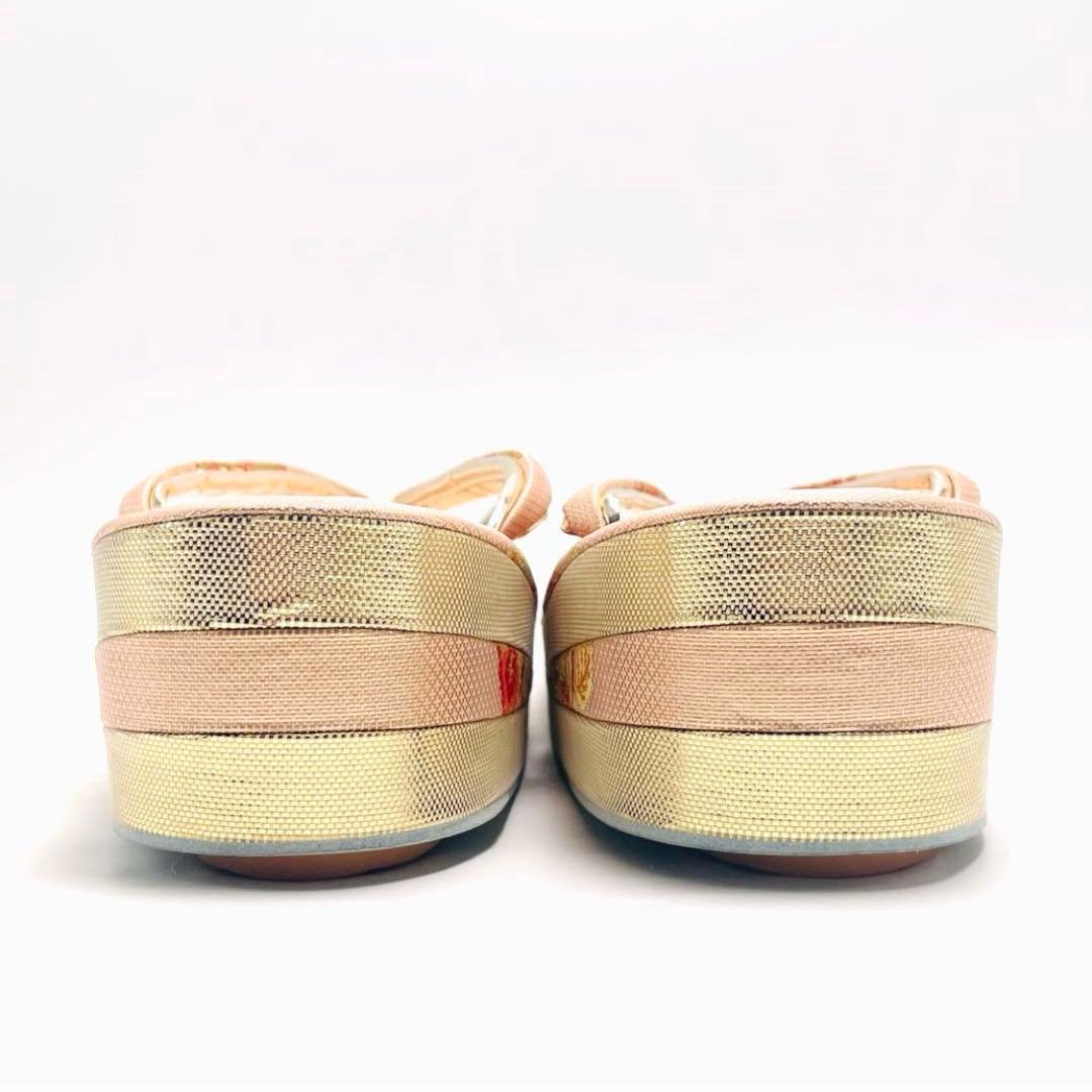 最終価格 美品 超特選 和装バッグ 草履 2点セット 花菱 フォーマル 着物