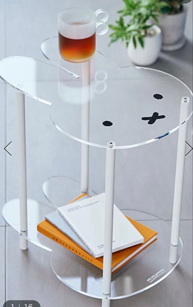 studio CLIP ミッフィーアクリルサイドテーブル