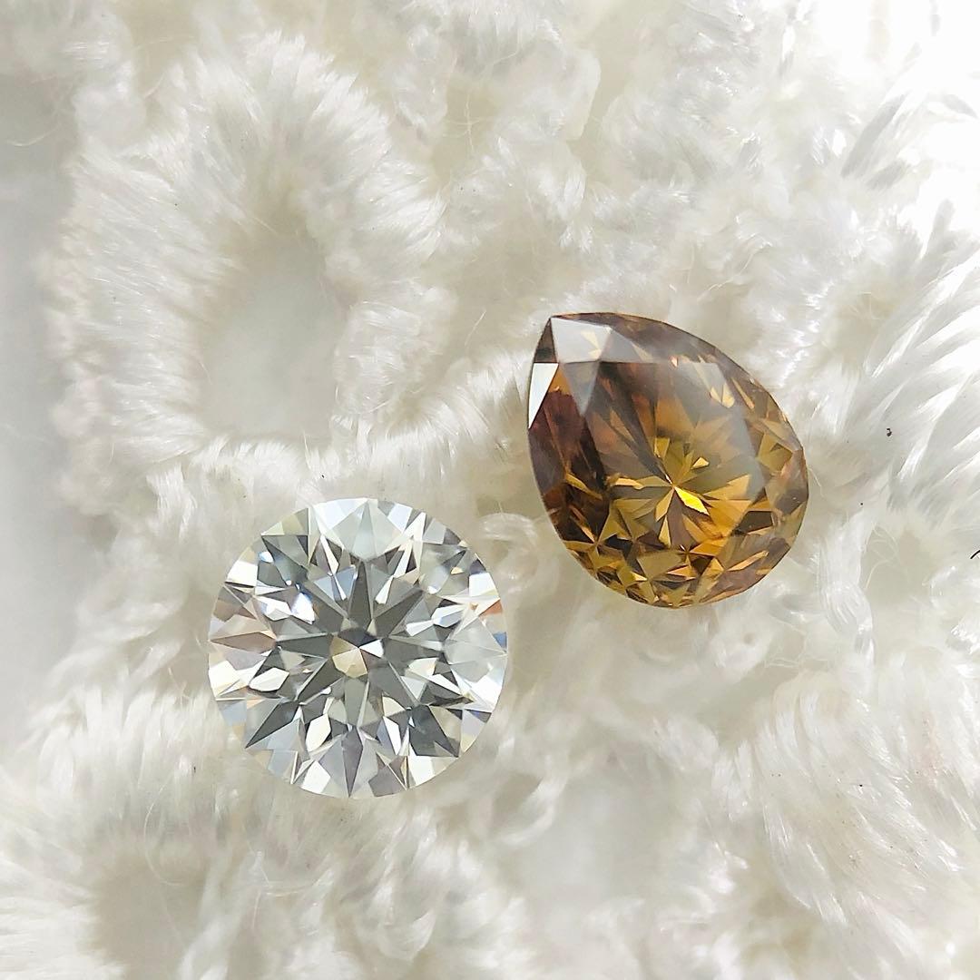 アクセサリー 0.259ct F.D.Brownish Yellow Orange SI-2