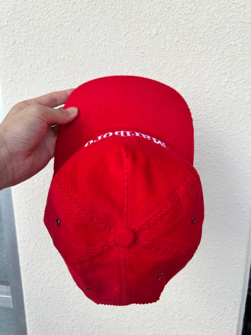 Marlboro コーデュロイキャップ レッド 新品 美品 マルボロ タバコ