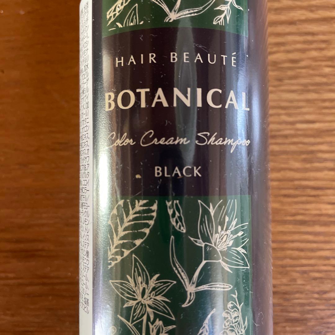 HAIR BEAUTE ボタニカル カラークリームシャンプー ブラック