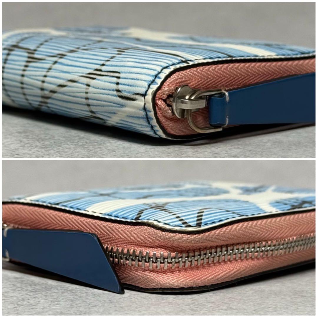 超美品 限定品 ルイヴィトン エピ アクアパターン ジッピーパース 財布