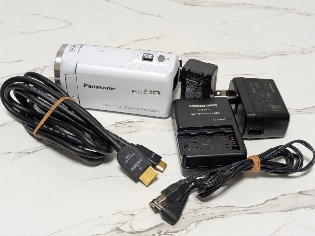 Panasonic　HC-V550M　Wi-Fi機能　ホワイト