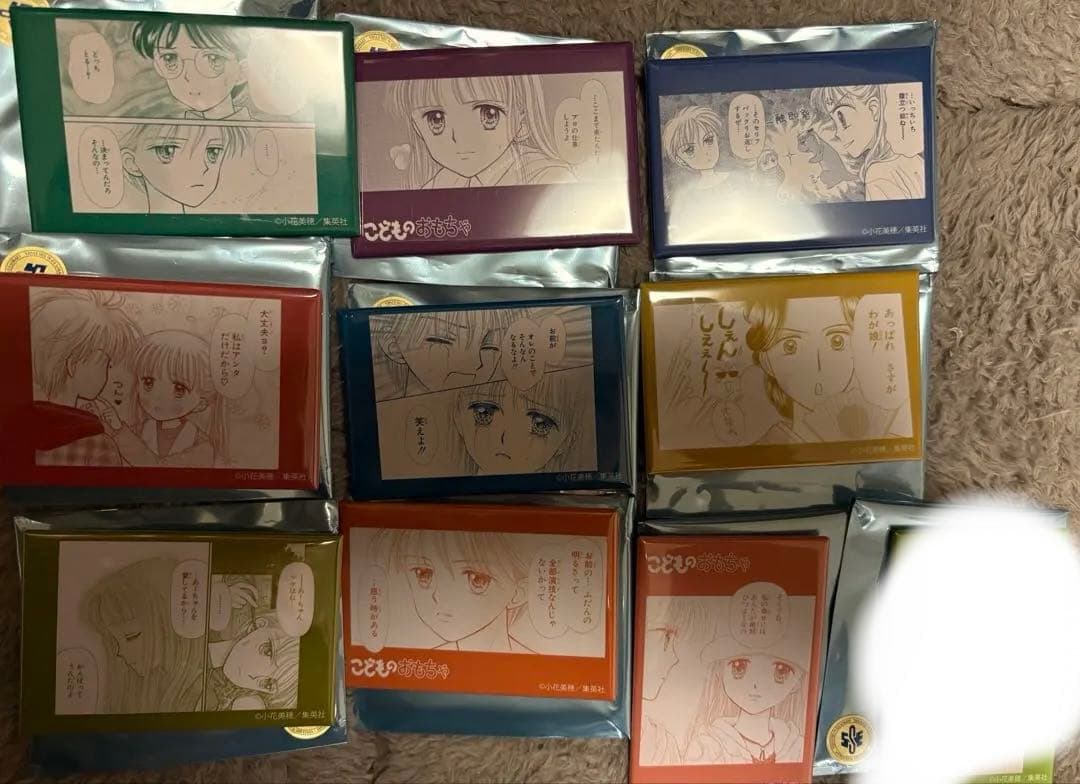 りぼんカフェ　こどものおもちゃ　名シーンスクエア缶バッジ　セミコンプリートセット