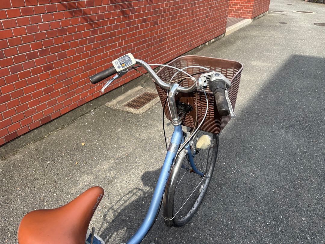 Panasonic青色 シティタイプ 電動アシスト自転車