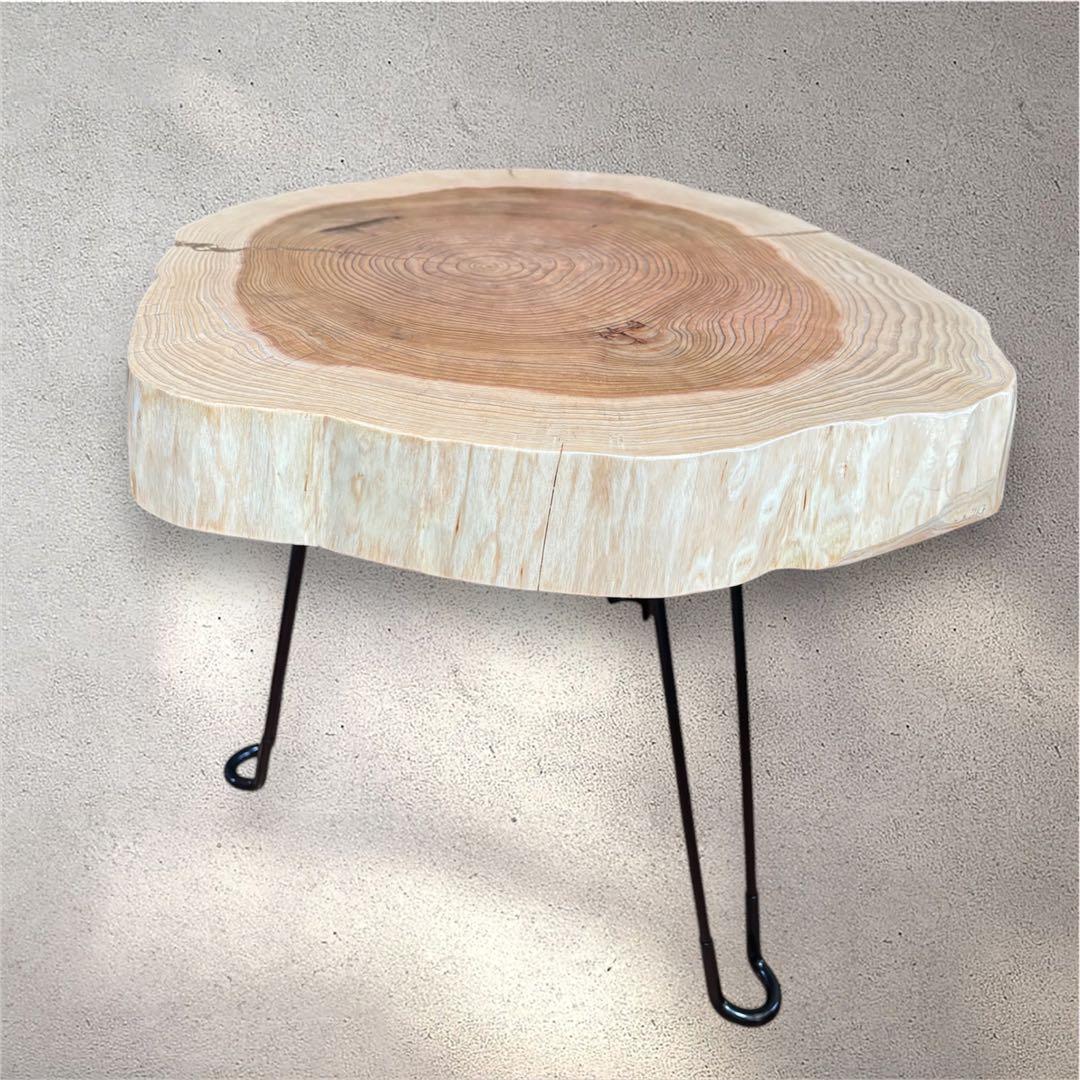 【専用】　一枚板サイドテーブル　輪切りテーブル