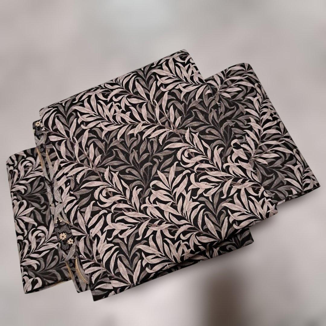 半幅帯　長尺　ウィリアムモリス　ピンパーネル×ウィローボゥ　リバーシブル