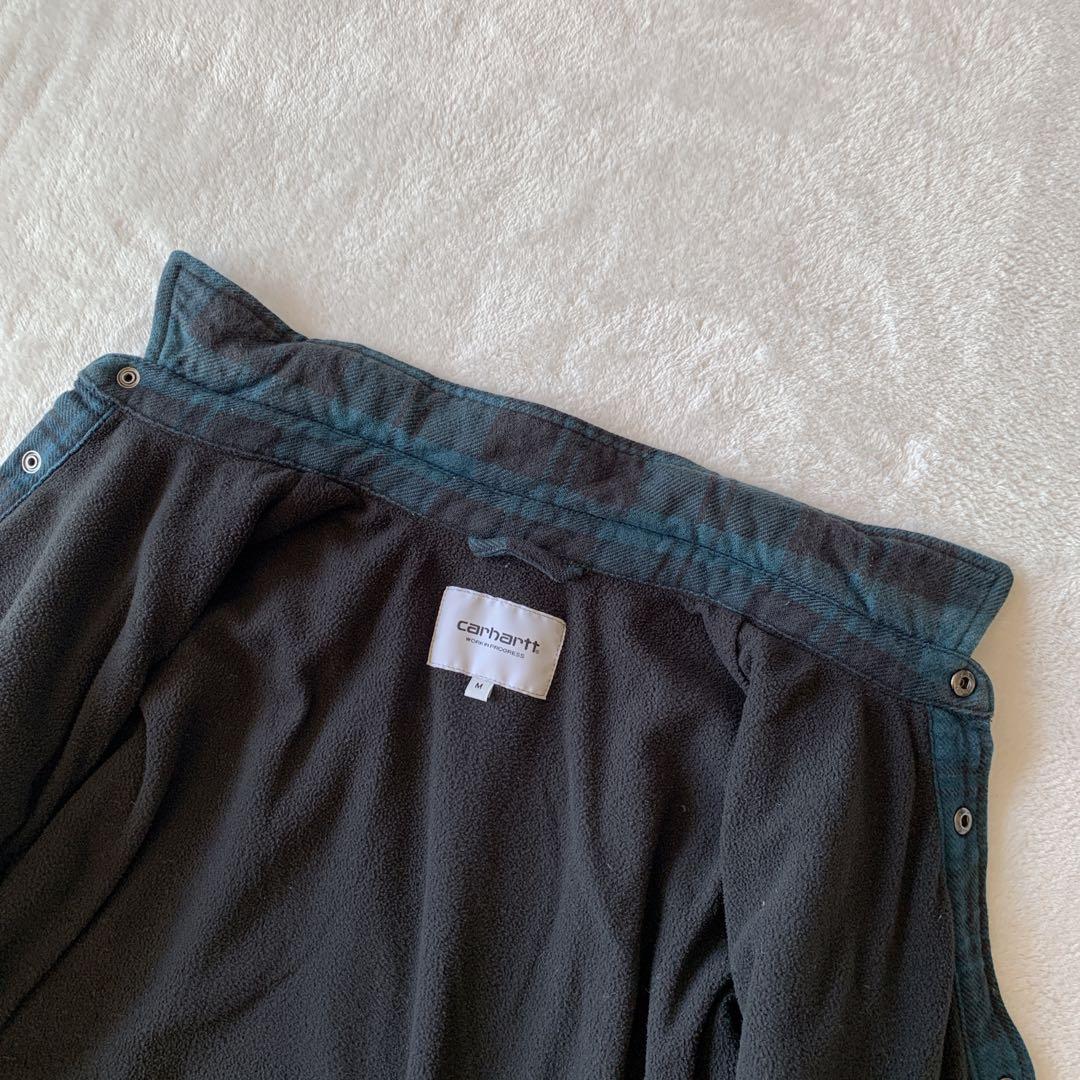 人気 CARHARTT WIP チェック シャツ ジャケット 裏地 フリース