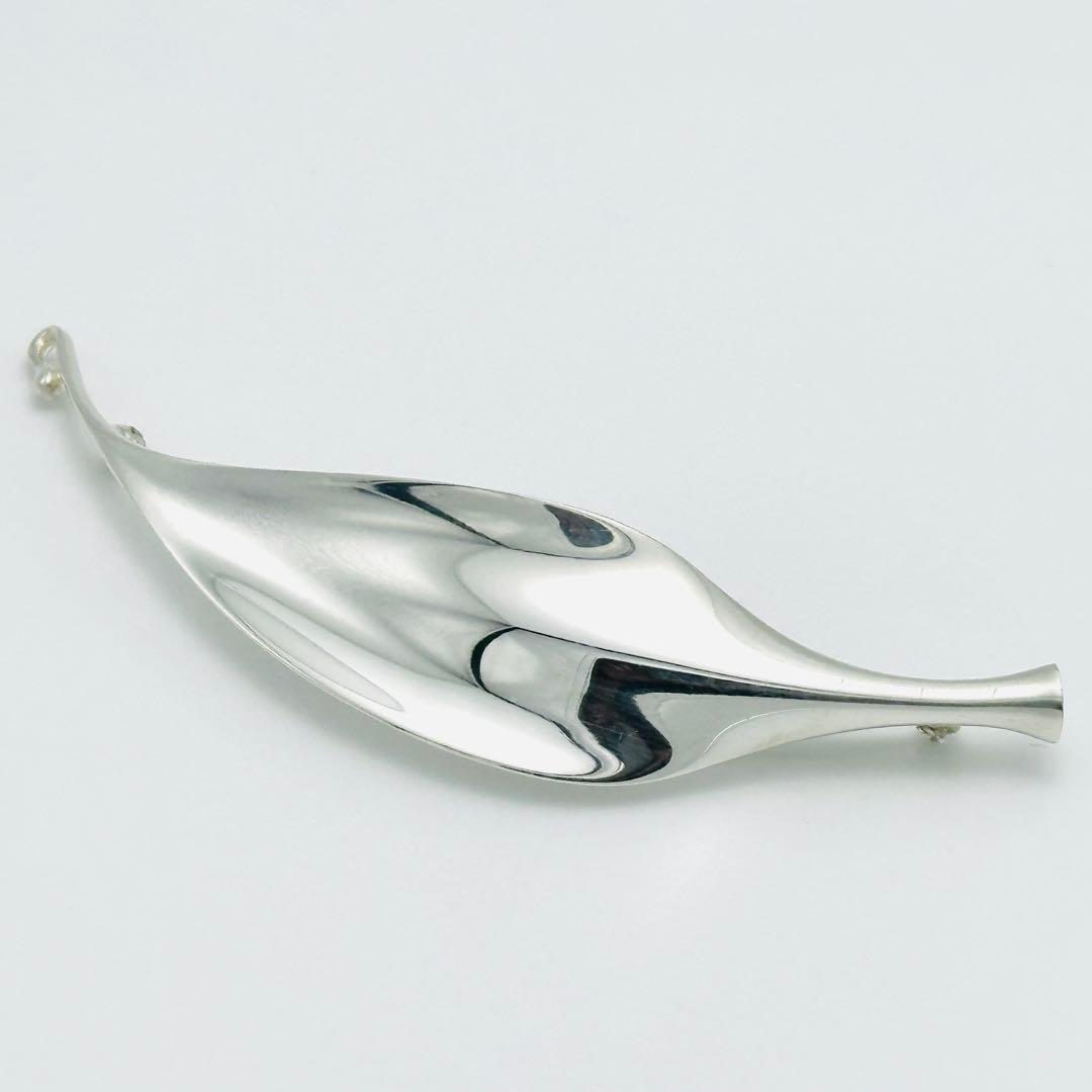   391 プリュム　リーフ　ブローチ　シルバー　925