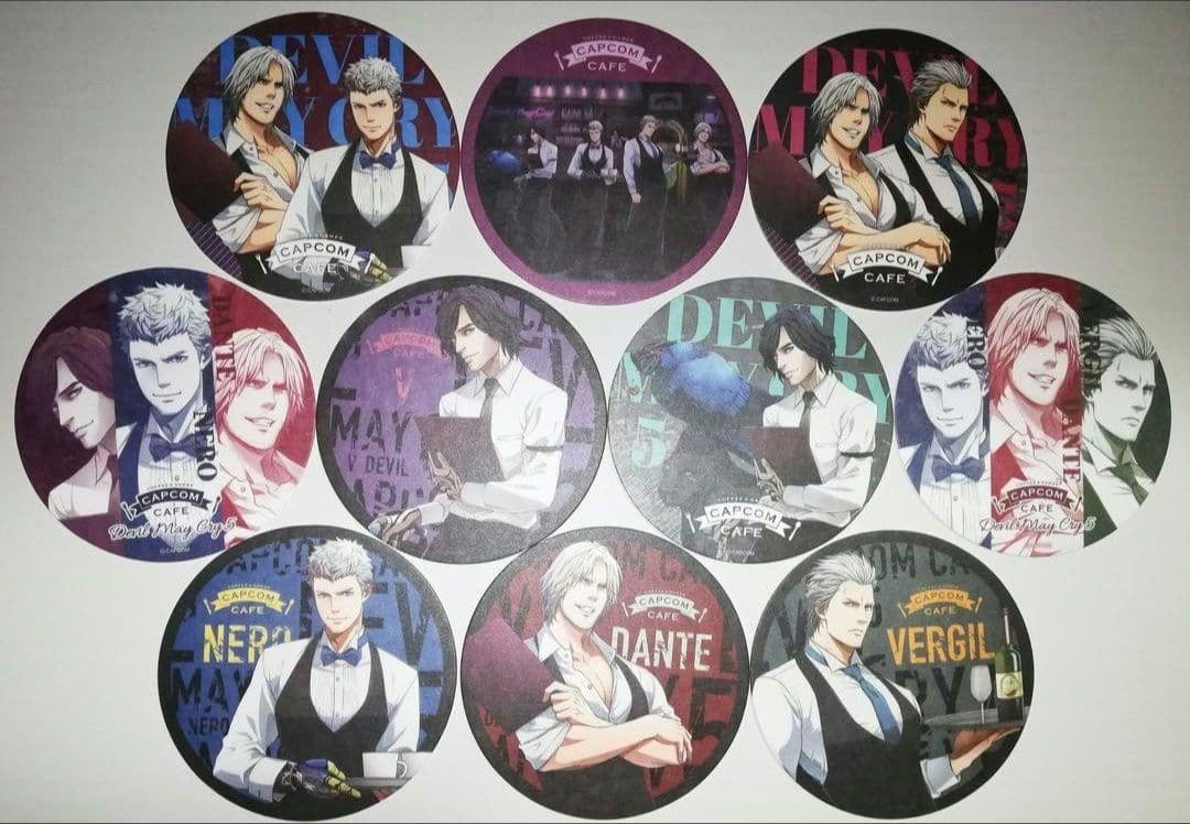 デビルメイクライ 全種セット コースター 特典 カプコンカフェ 4弾