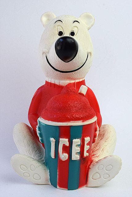 1970’s ICEE BEAR アイシーベアー ビンテージ ソフビ 貯金箱 熊