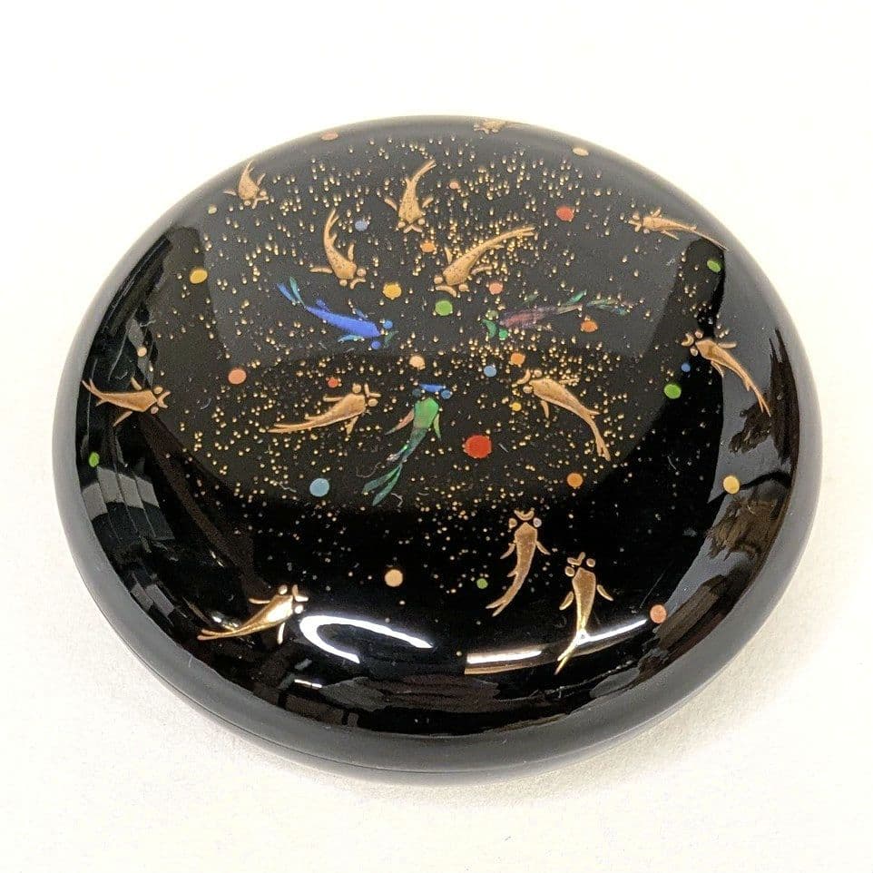 【ゲリラセール・新品】 香合　游　ゆう　下出祐太郎作　2.5寸　下出蒔絵司所