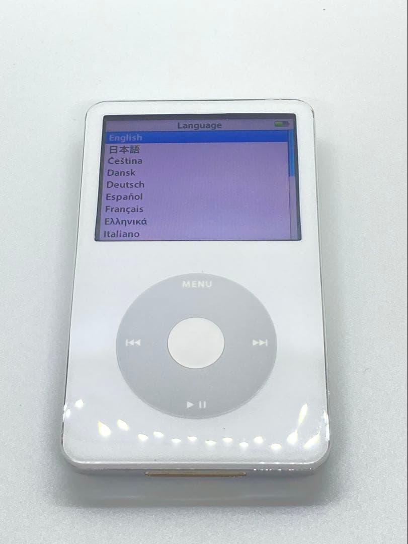 綺麗なiPod classic第5世代 30GBから256GB 白　ホワイト