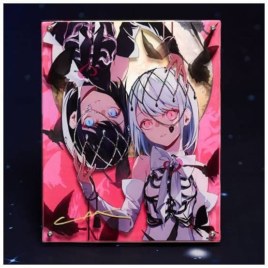 千客万雷 LAM 個展　直筆サイン入りレイヤードグラフ　冥王星