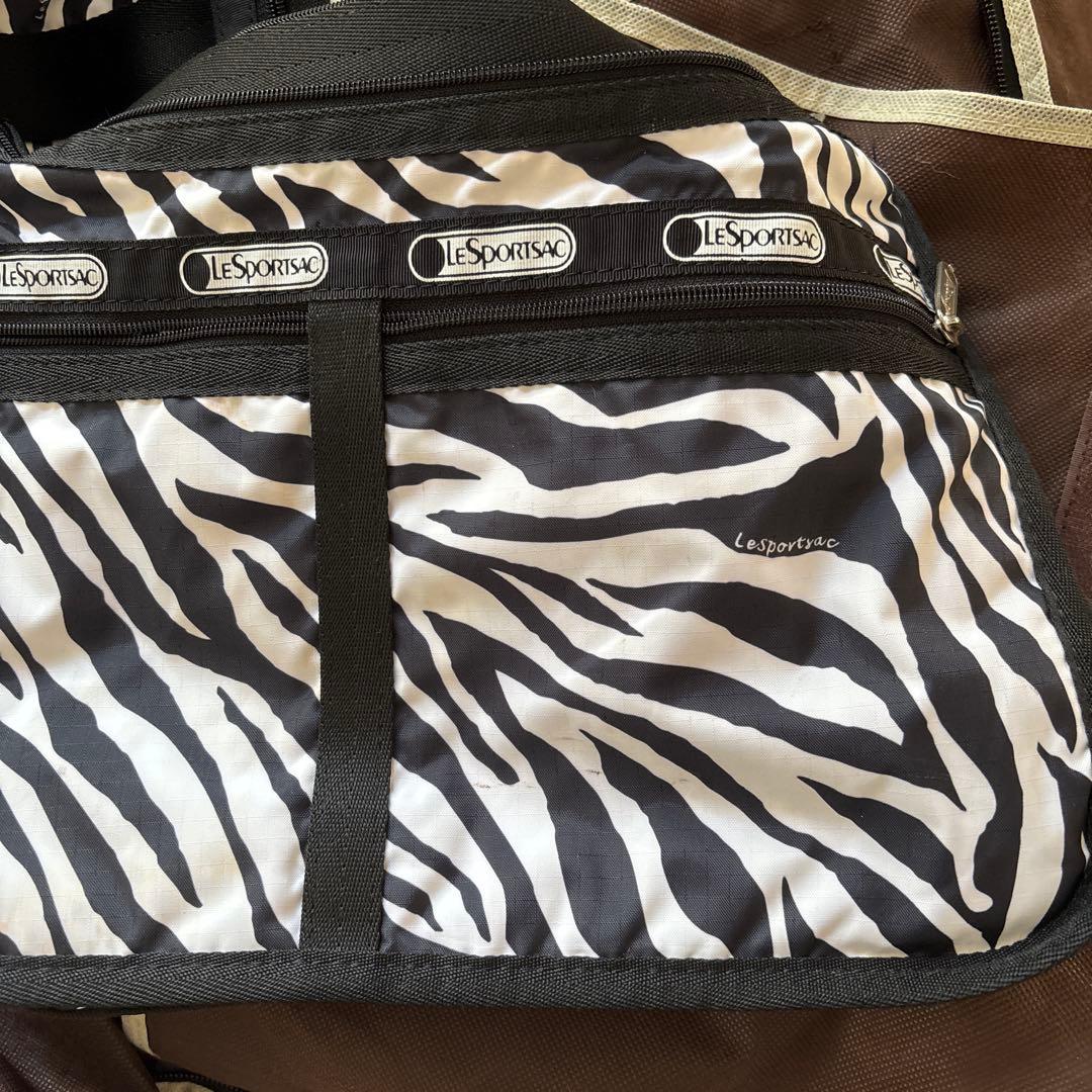 LESPORTSAC ゼブラ柄　ボストンバック　3点セット