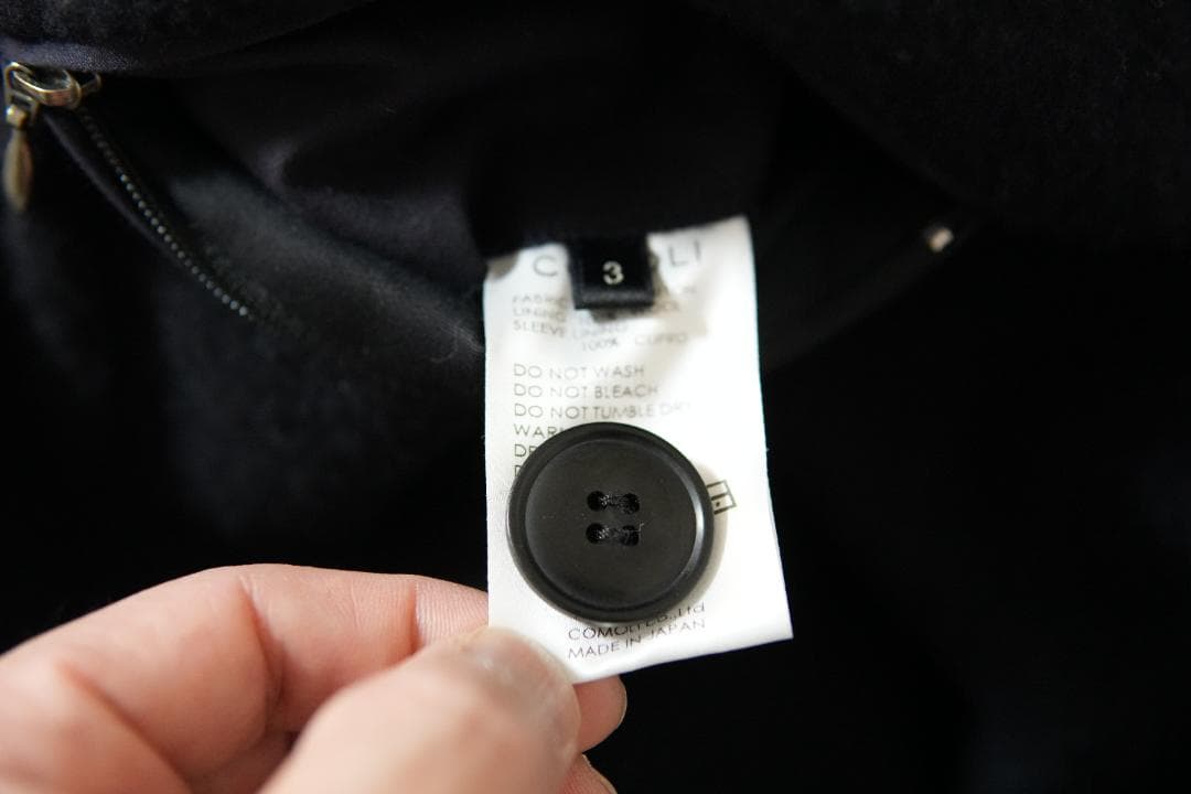 COMOLI　22AW コットンフーデットコート　サイズ３　定価１３．２万円