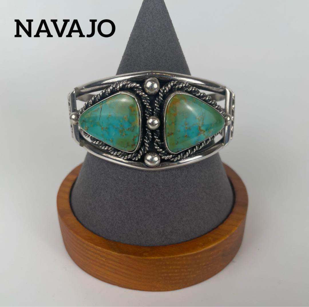 NAVAJO ナバホ M.Chavez vintage ターコイズバングル