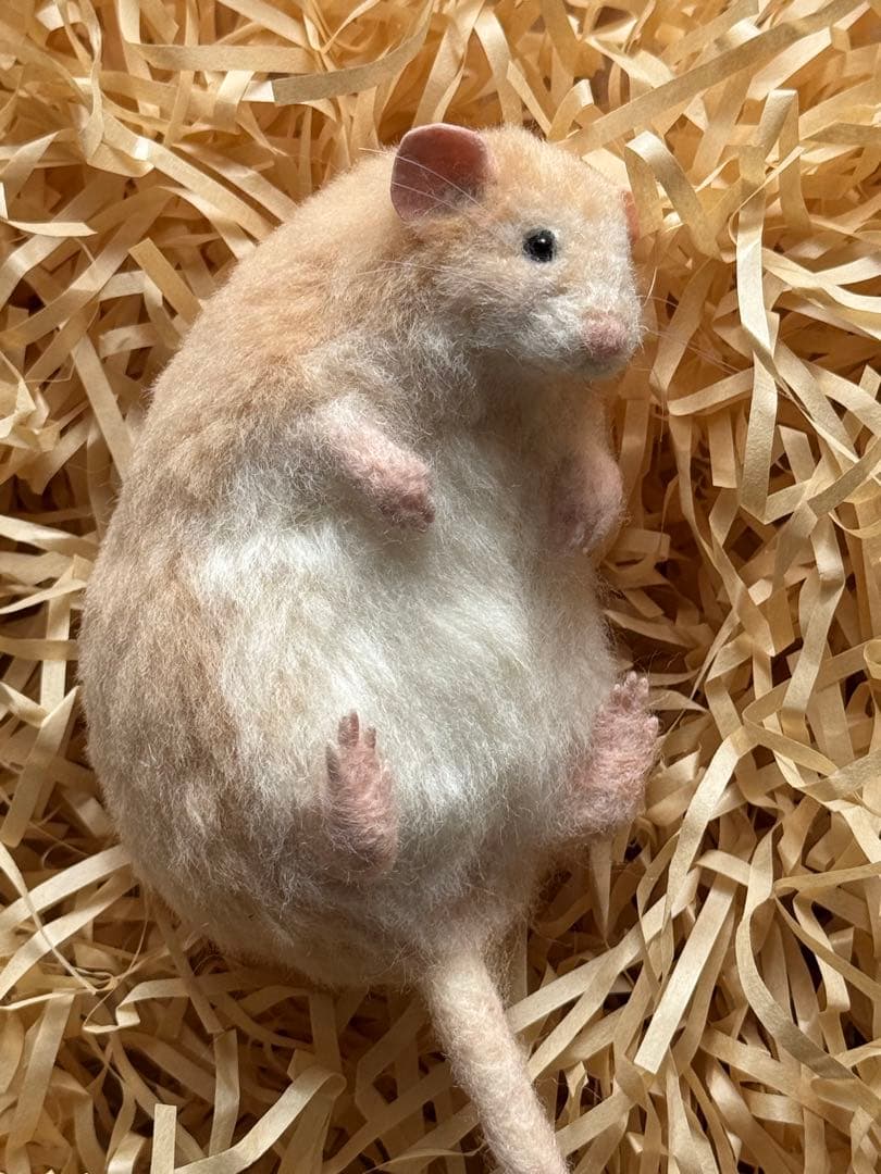 ファンシーラット　羊毛フェルト