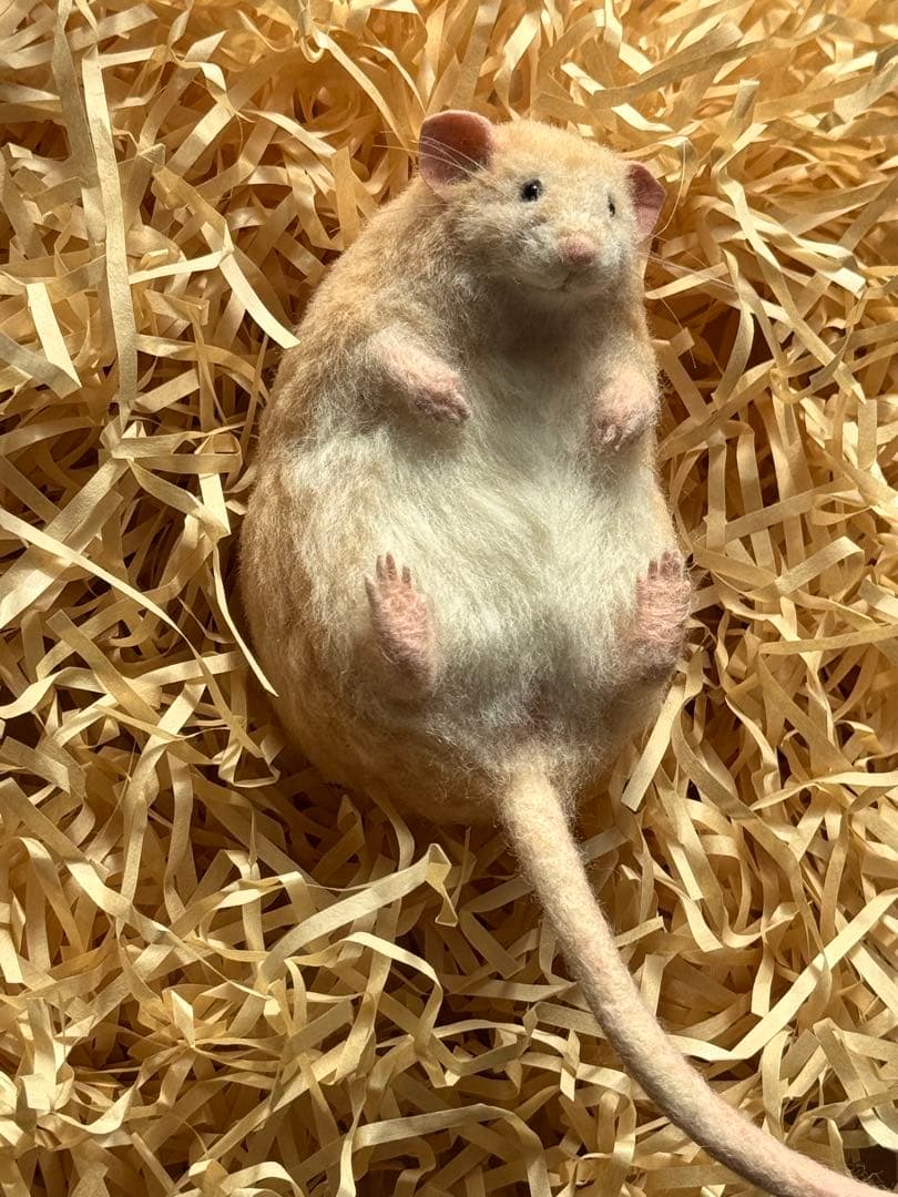 ファンシーラット　羊毛フェルト