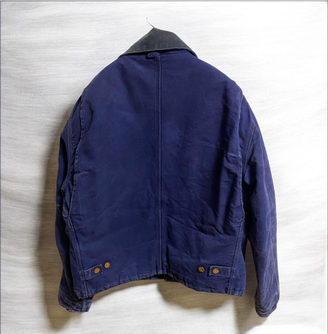 超スペシャル　トラディショナルジャケット　stussyネイビー　 ダック生地