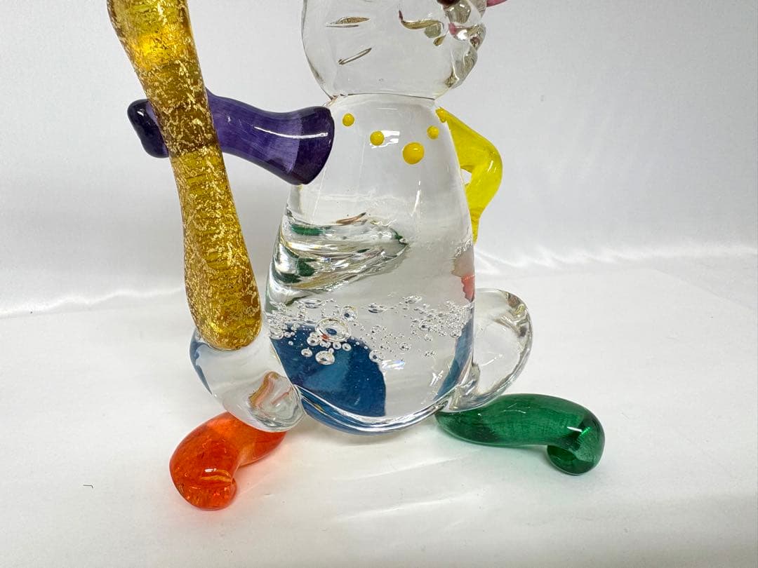 ①ガラス工房 メルハバ 作家 小林大輔 ハブラシ うさぎ ハンドメイド 置物