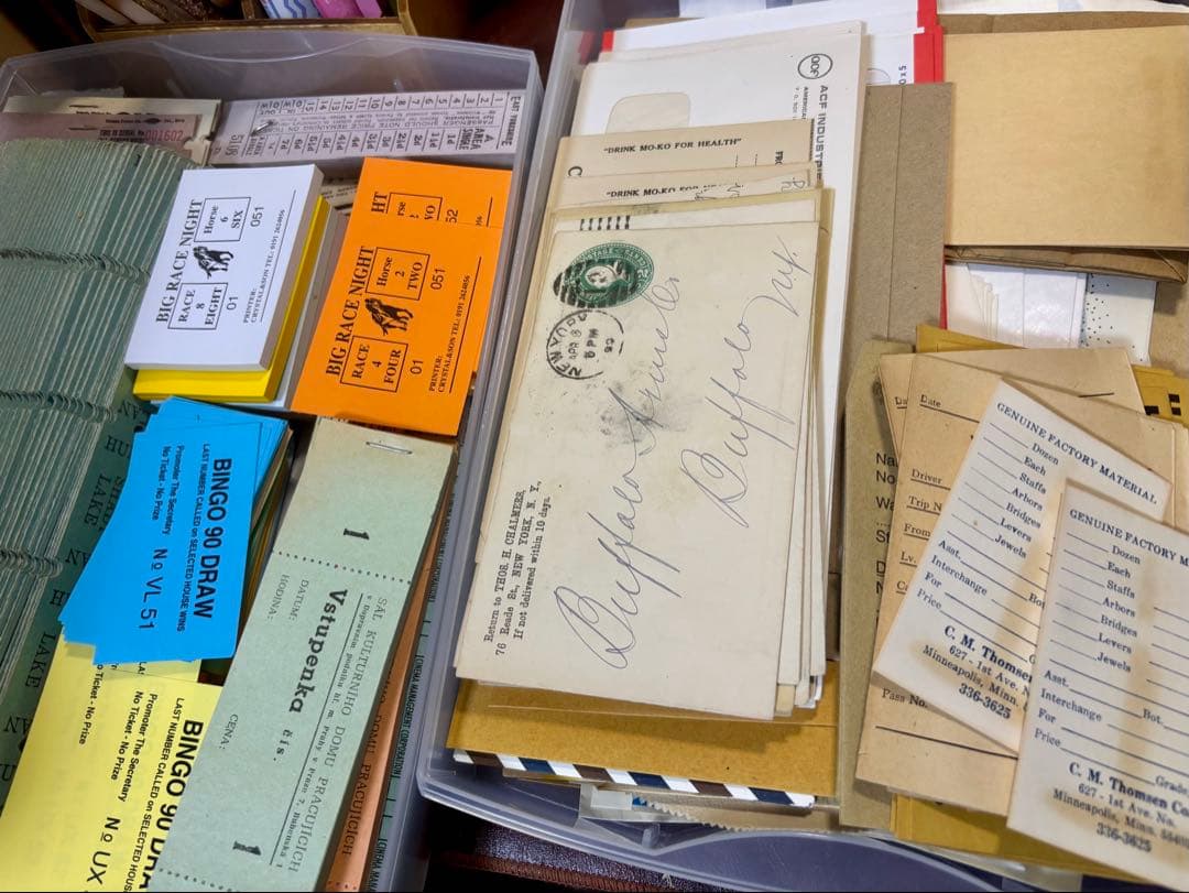 紙モノアソート ビンテージ紙 蚤の市