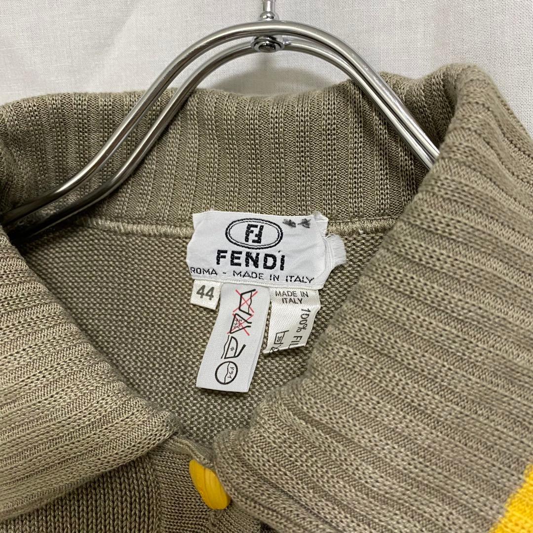 80s-90s FENDI サマーニットポロシャツ