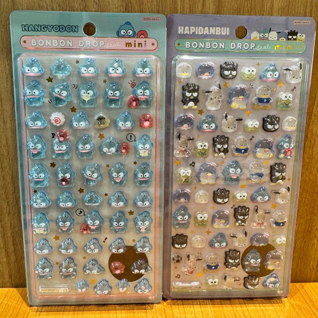 【正規品】新作　サンリオ　ボンボンドロップシール　ミニ　8枚　コンプリート　即日