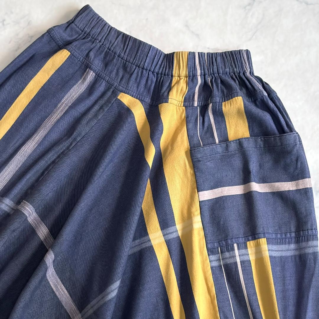 タマキニイメ サルエルパンツ タルンパンツ ネイビー系 rk7