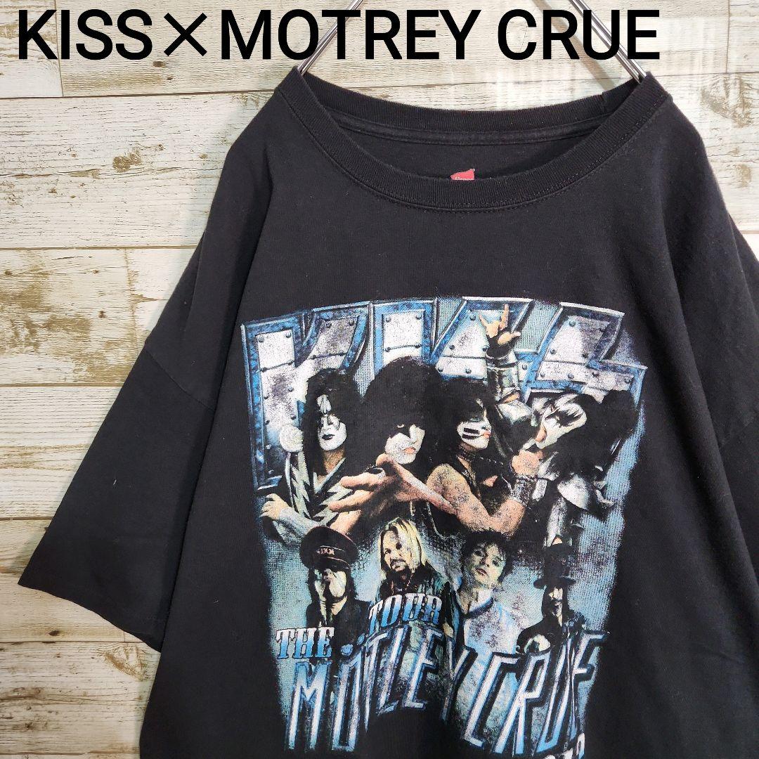 キッス　モトリークルー　ツアーT　バンドT　黒　XXL　2012
