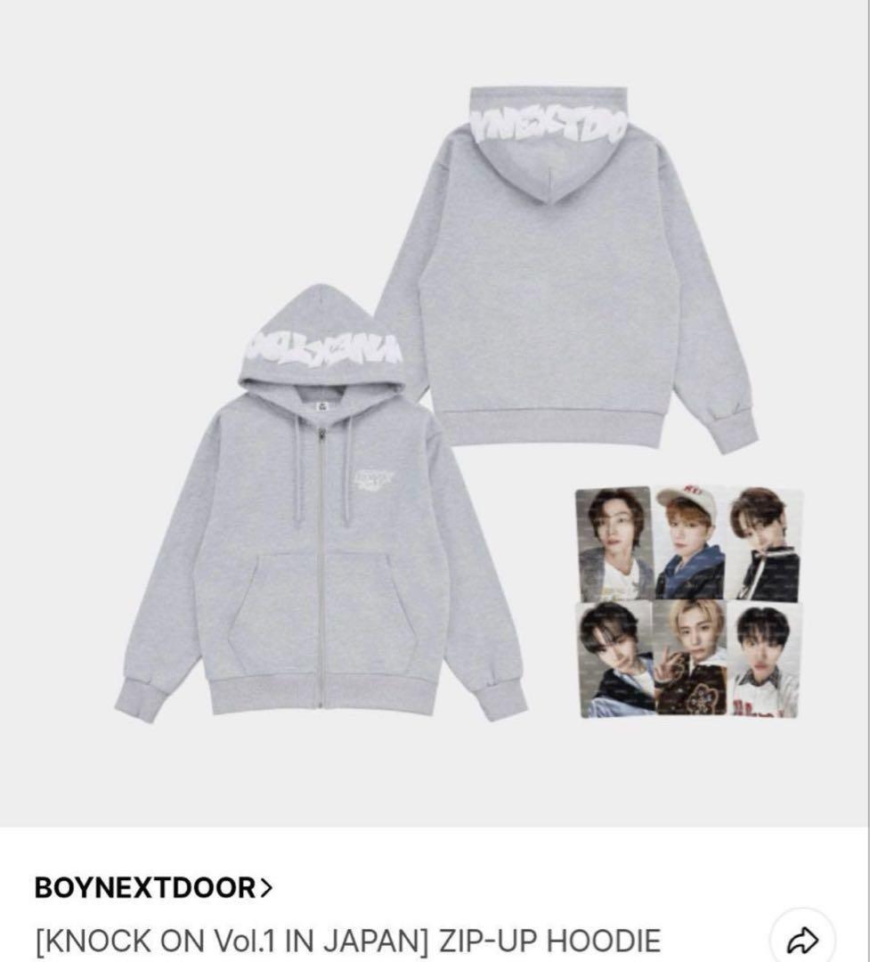 アイドル BOYNEXTDOOR KNOCK ON ZIP-UP HOODIE L