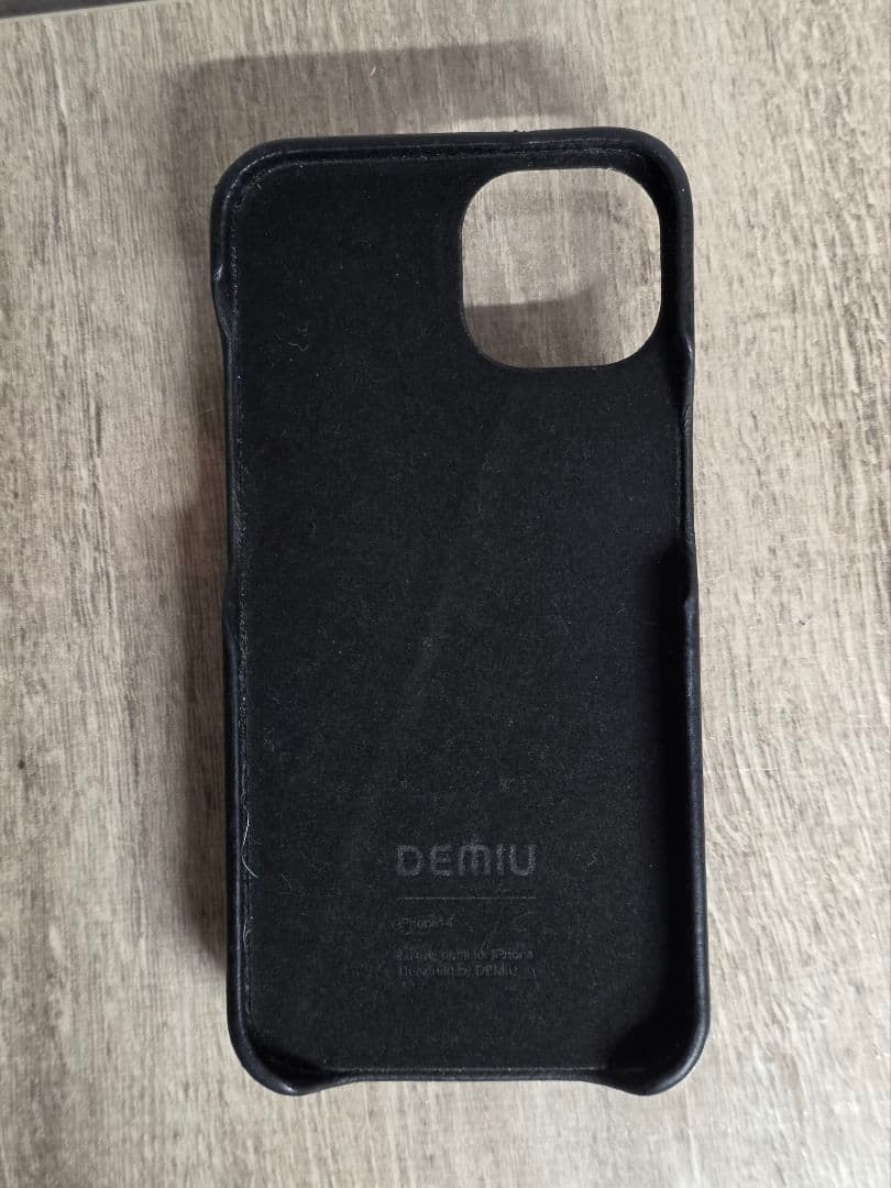 iPhone14ケース　DEMIU BALLONCINQブラック×ブラック