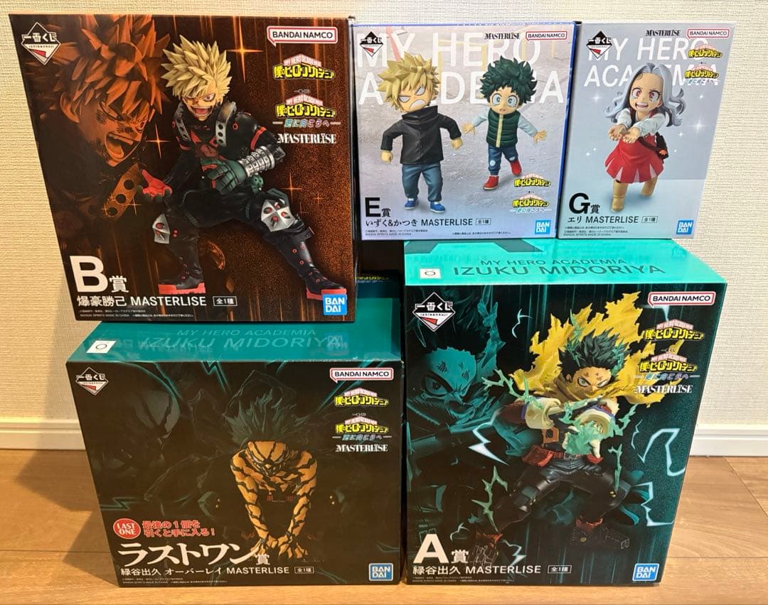 一番くじ　僕のヒーローアカデミア　ヒロアカ　フィギュア　5点セット　緑谷　爆豪
