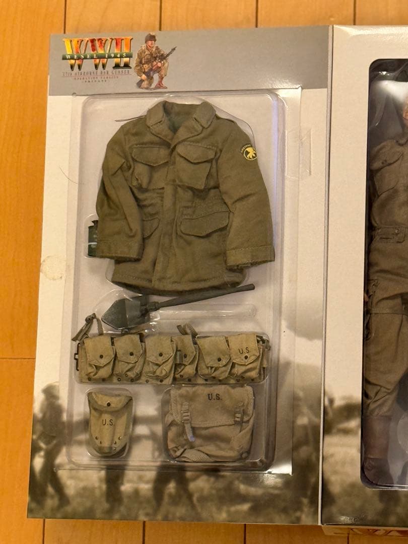 ドラゴンモデルズ　1/6WW2アメリカ陸軍空挺兵　フィギュア　台座付き　レア