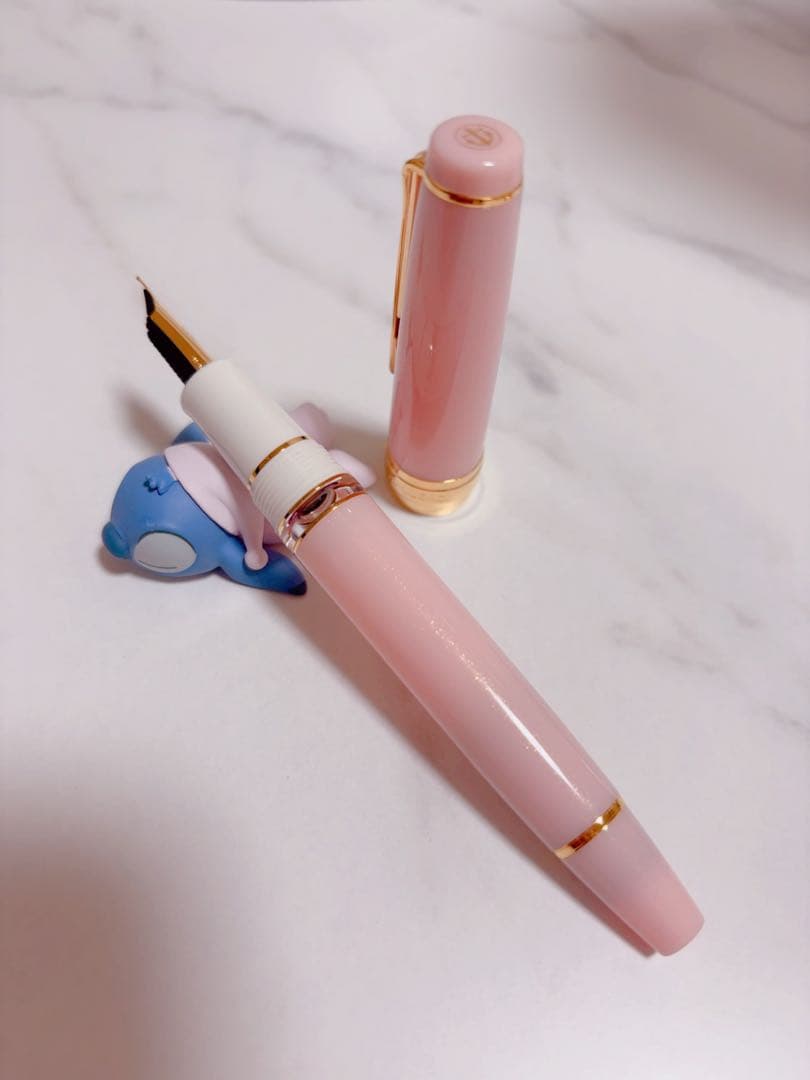 ペントノートオリジナル万年筆　ゆきのしたで中字