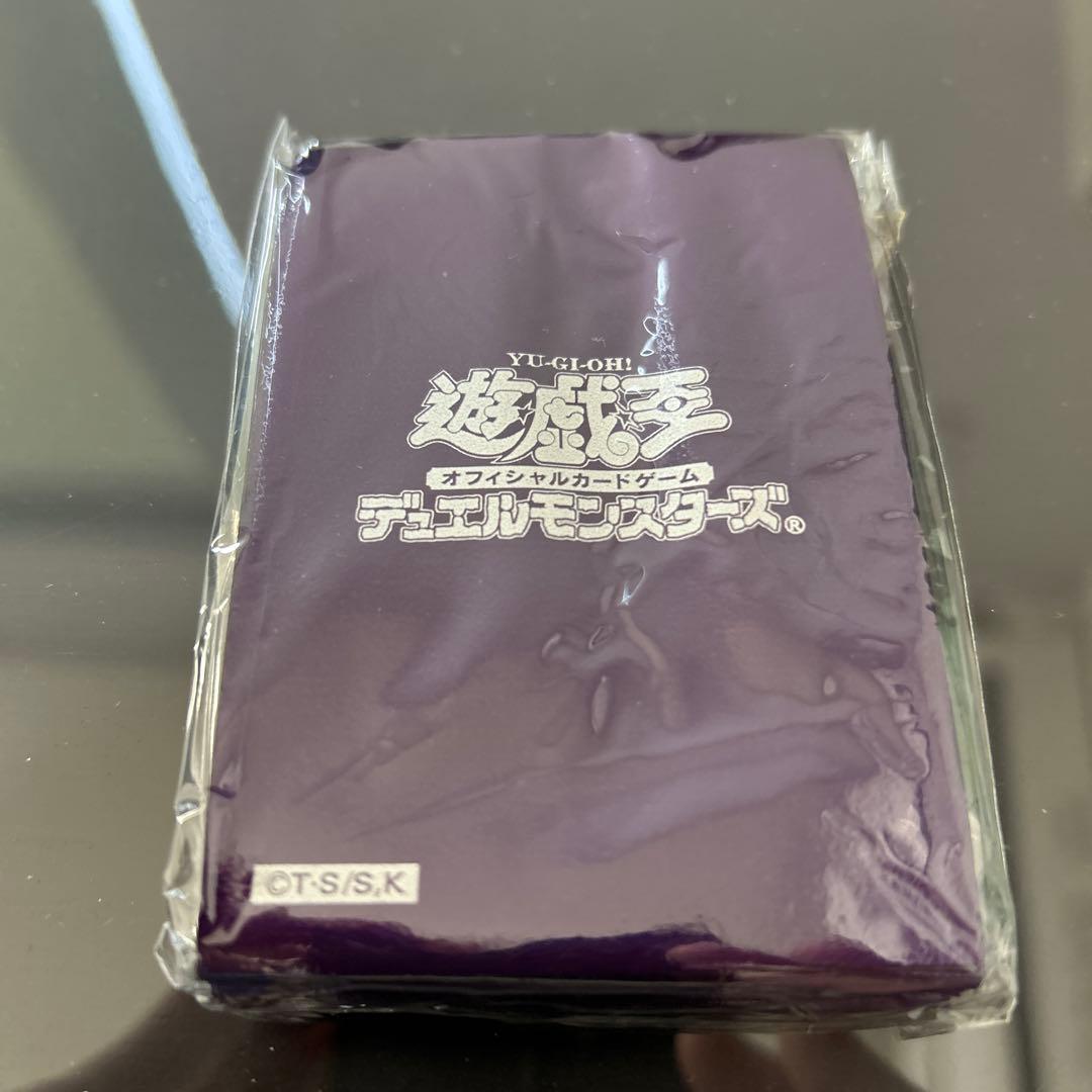 遊戯王 初期ロゴ メタリックパープル 紫 公式 スリーブ 50枚 未開封