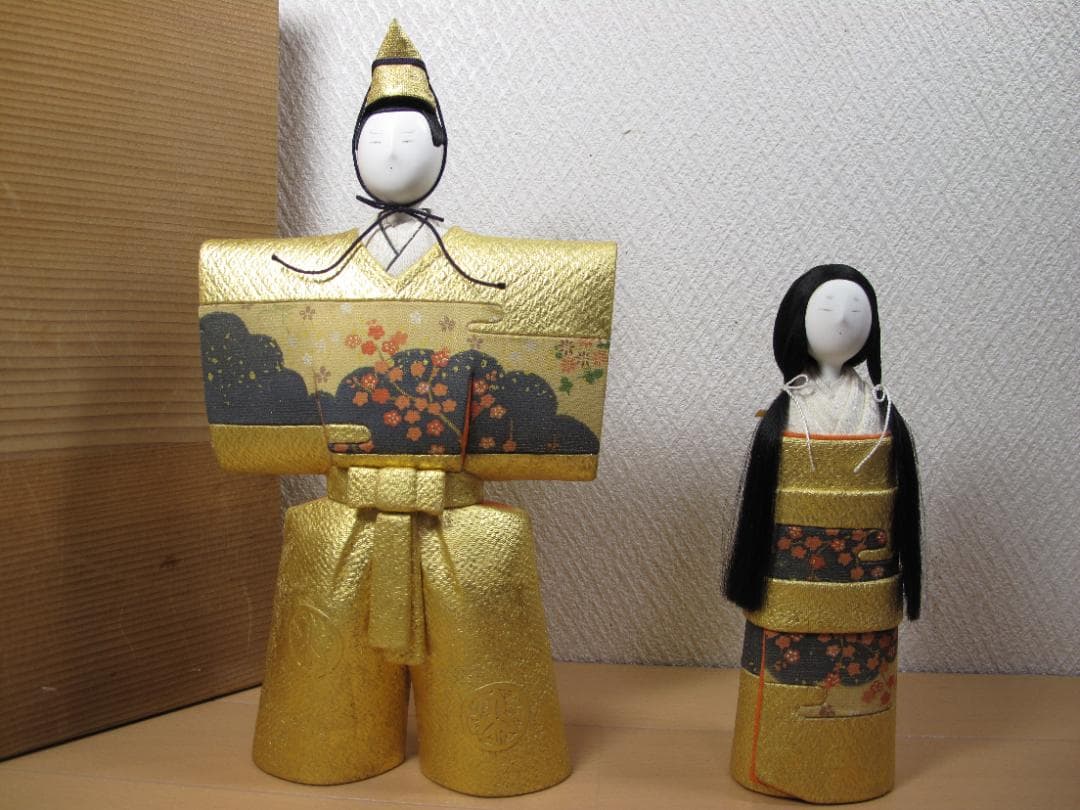 真多呂雛人形　立ち雛　真多呂　木目込み人形　昭和58年真弓作