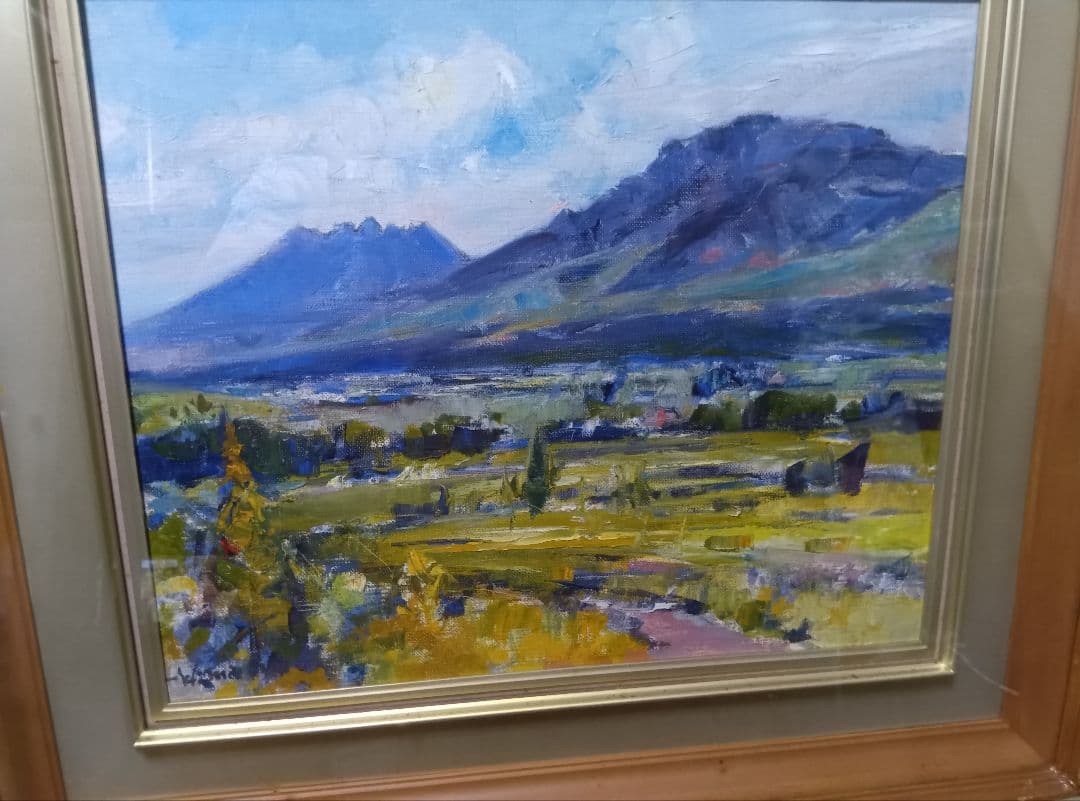 サインは２枚目にあります写真12枚です直筆油彩です