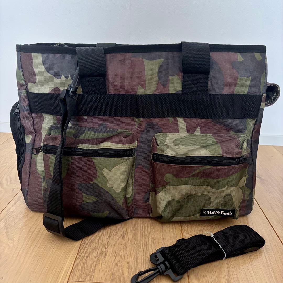 【美品】3way犬用キャリーバッグ迷彩