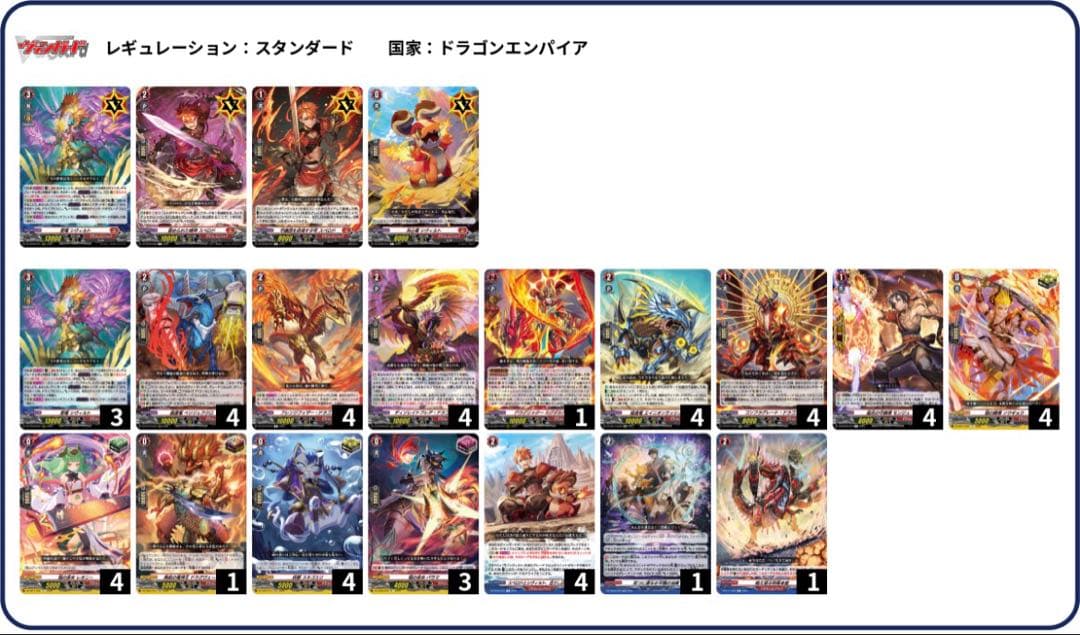 ヴァンガード ドラゴンエンパイア　シヴィルト　デッキ