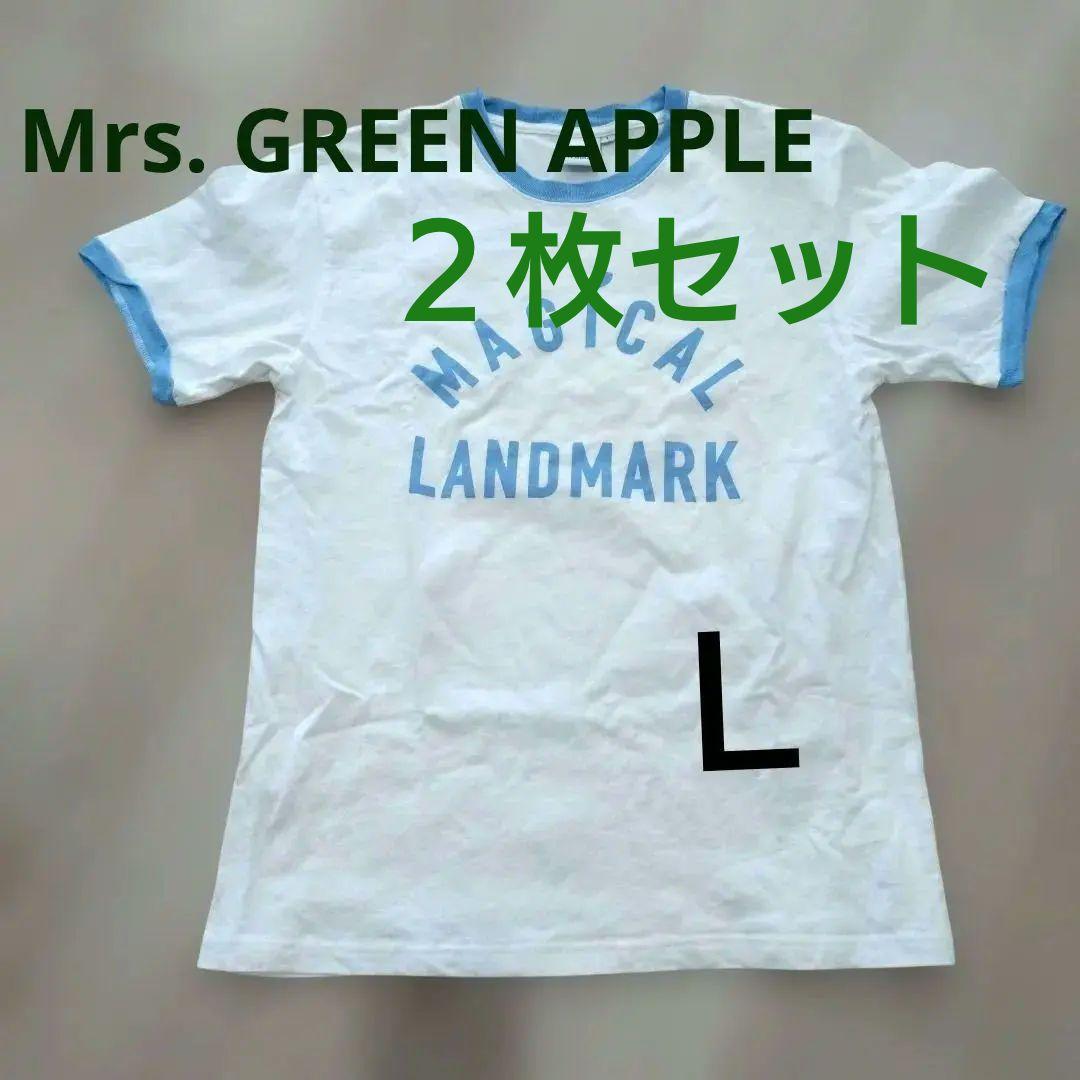 ミセスグリーンアップル　LANDMARK IN HARAJUKU Tシャツブルー