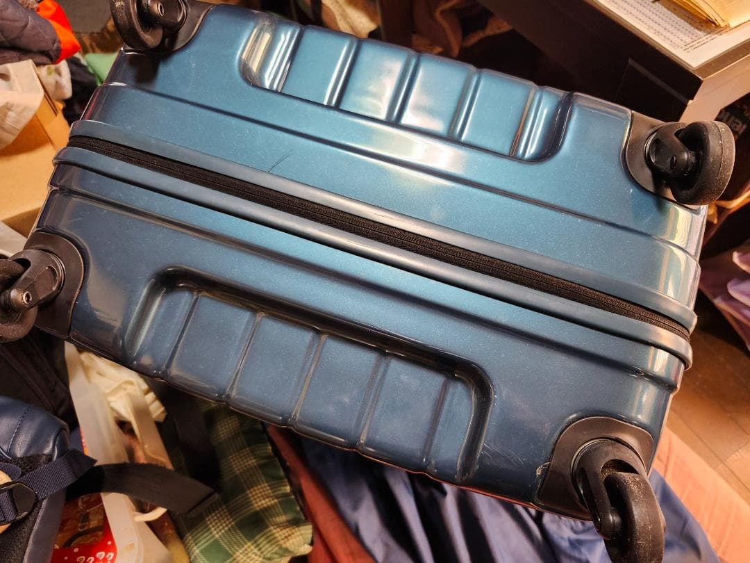 サムソナイト　スーツケース　キャリーケース　大きめ　ブルーグリーン　予備キー付