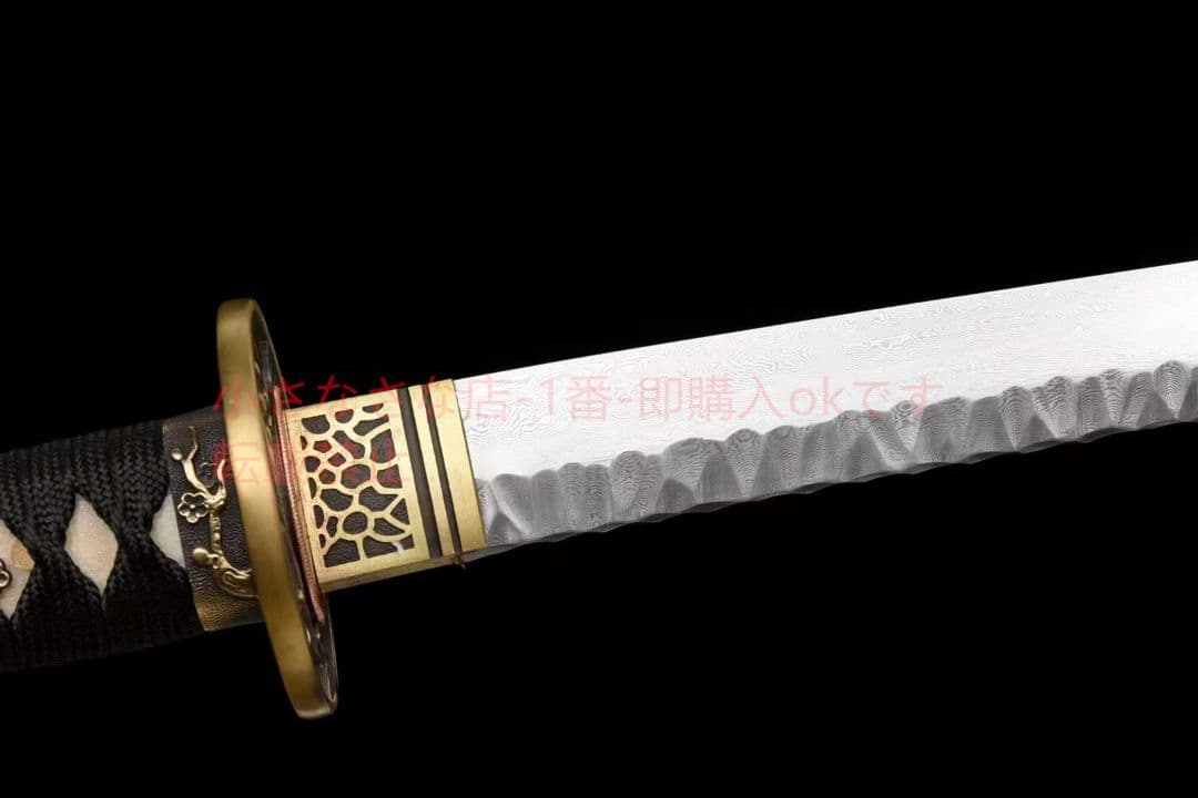 焼成打石紋模様鋼武士刀【鶯歌燕舞】 古兵器 武具 刀装具 日本刀 模造刀 居合刀