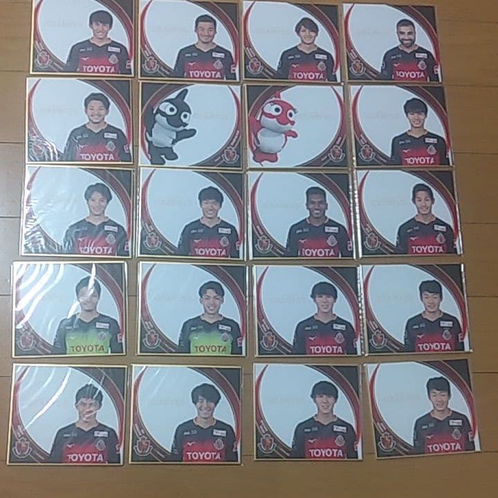 名古屋グランパス オフィシャルミニ色紙21枚セット相馬勇紀選手直筆サイン入り